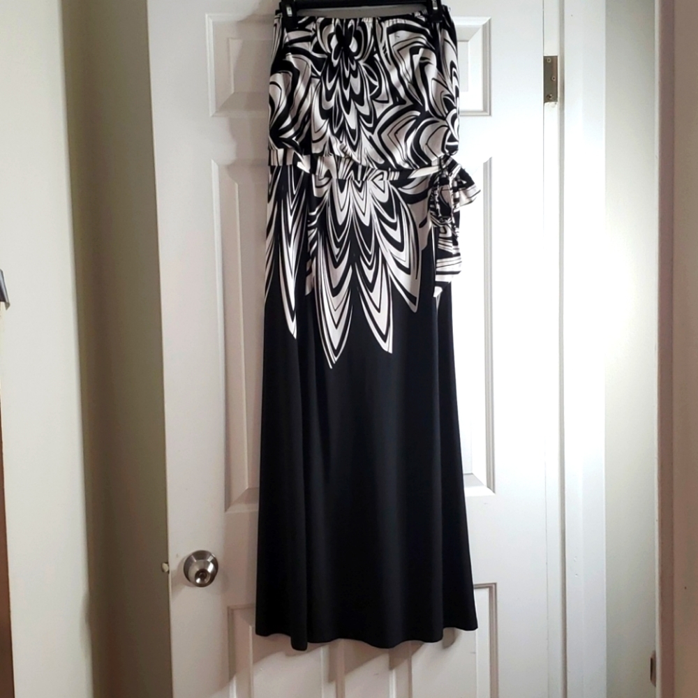 Black and White Print Dress